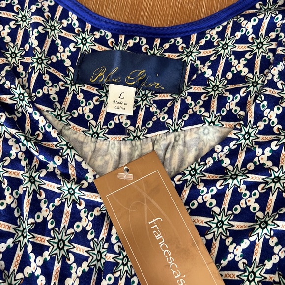 Blue rain dress. Size L. NWT - Picture 3 of 5